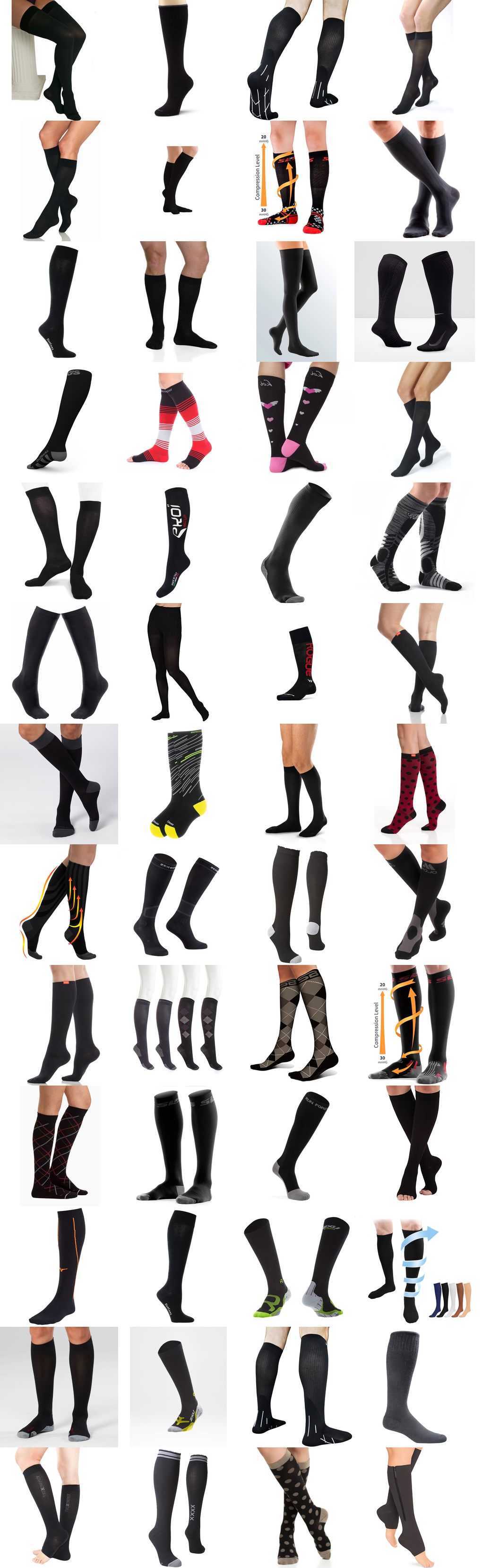 black compression socks